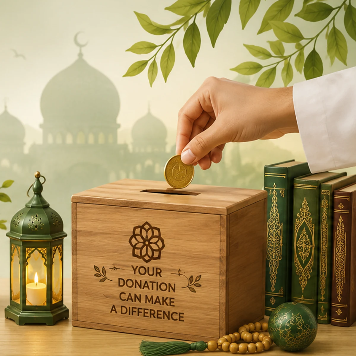 A donation supporting Dar Ussalam’s future mosque, school, and community programs